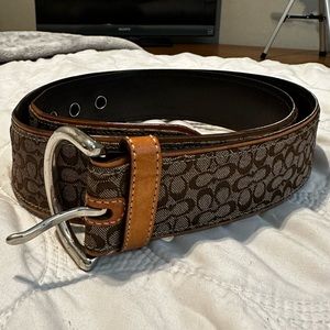 Brown Coach belt